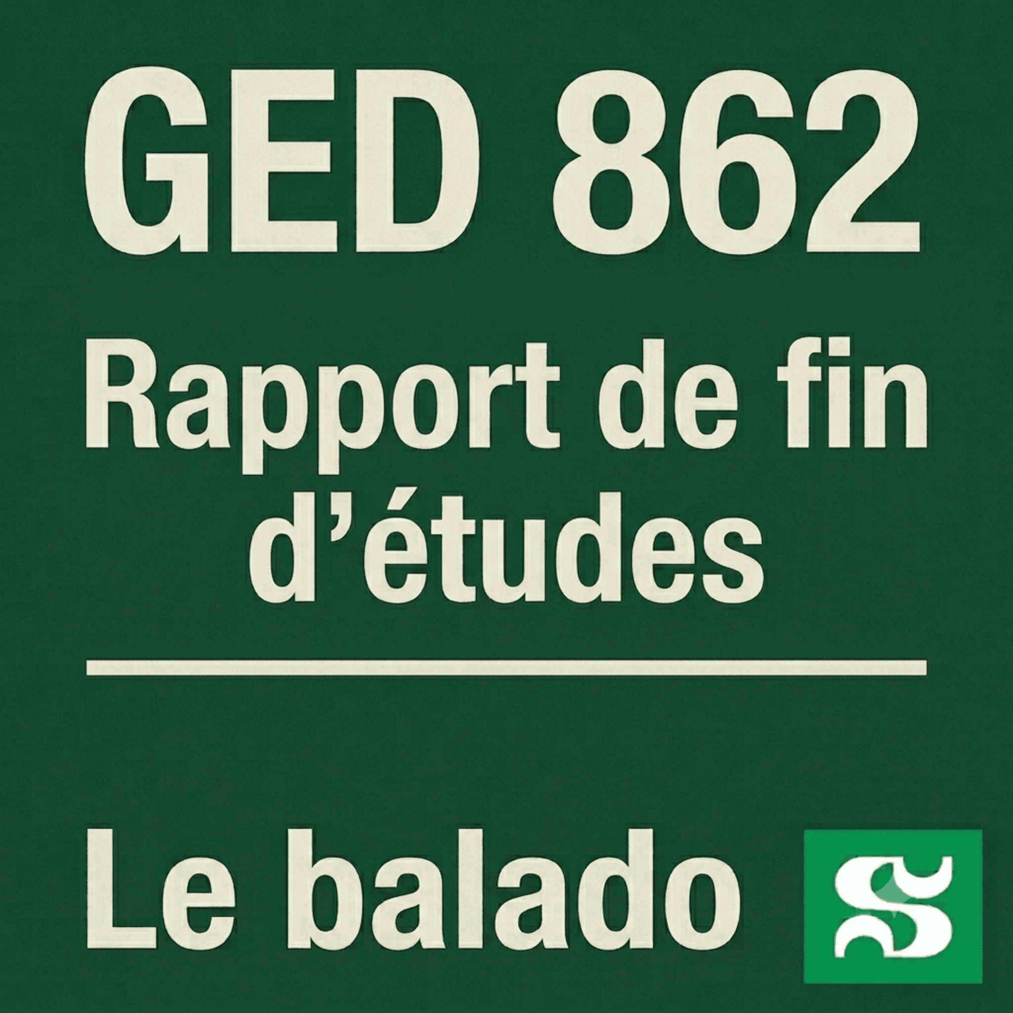 GED 862 - Rapport de fin d'études - Le balado