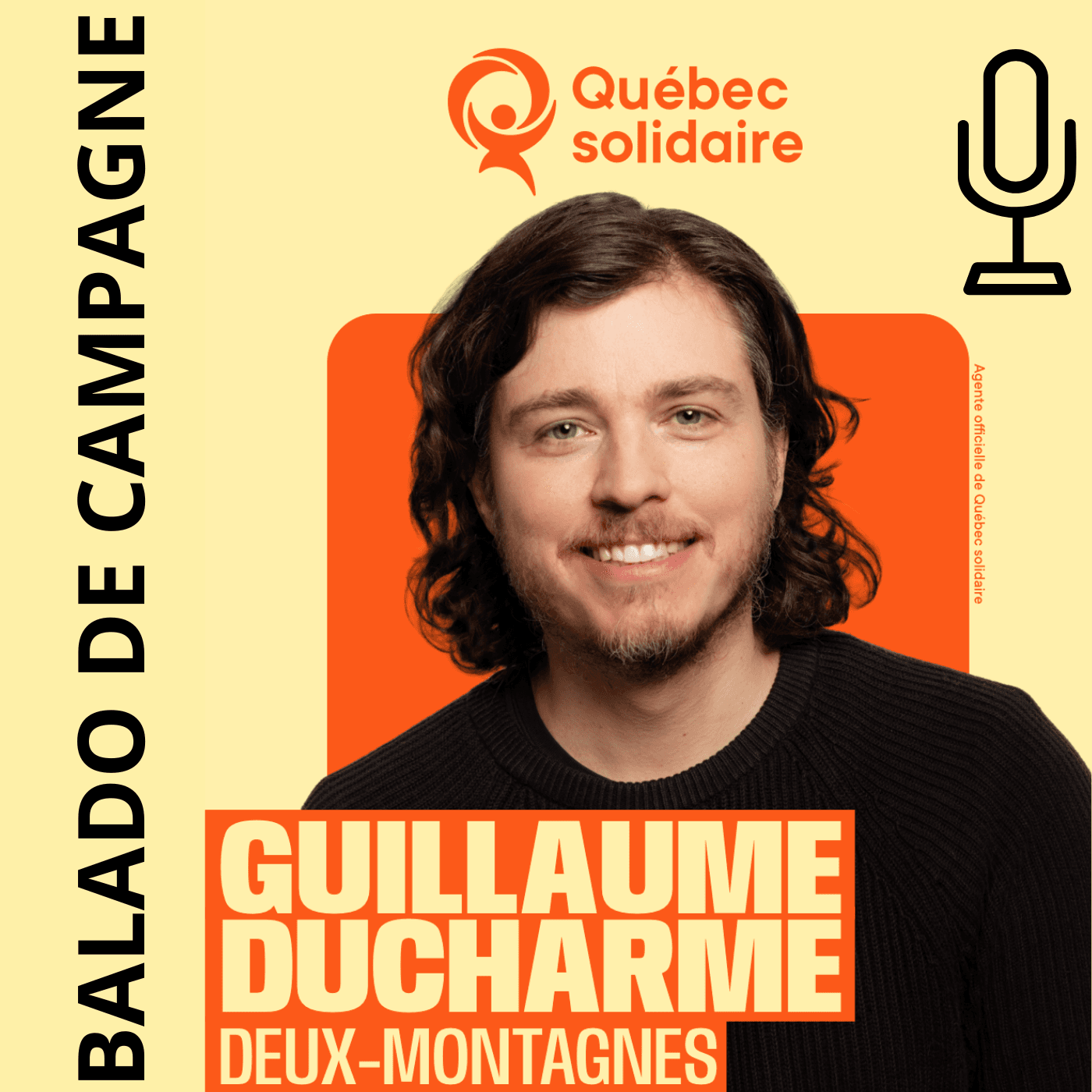 Balado de campagne électorale de Guillaume Ducharme, candidat de Québec solidaire dans Deux-Montagnes