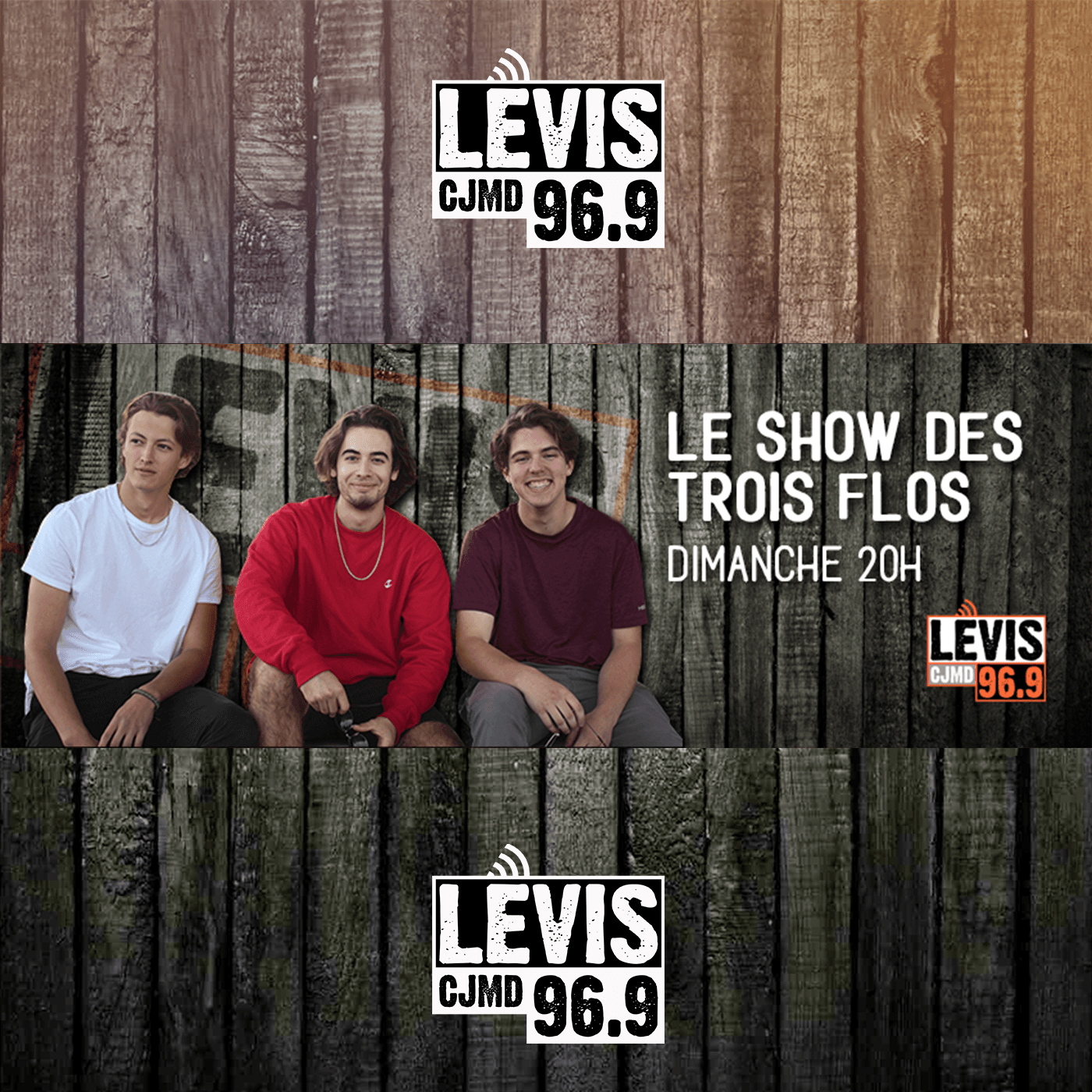 LE SHOW DES TROIS FLOS | CJMD 96,9 FM LÉVIS | L'ALTERNATIVE RADIOPHONIQUE