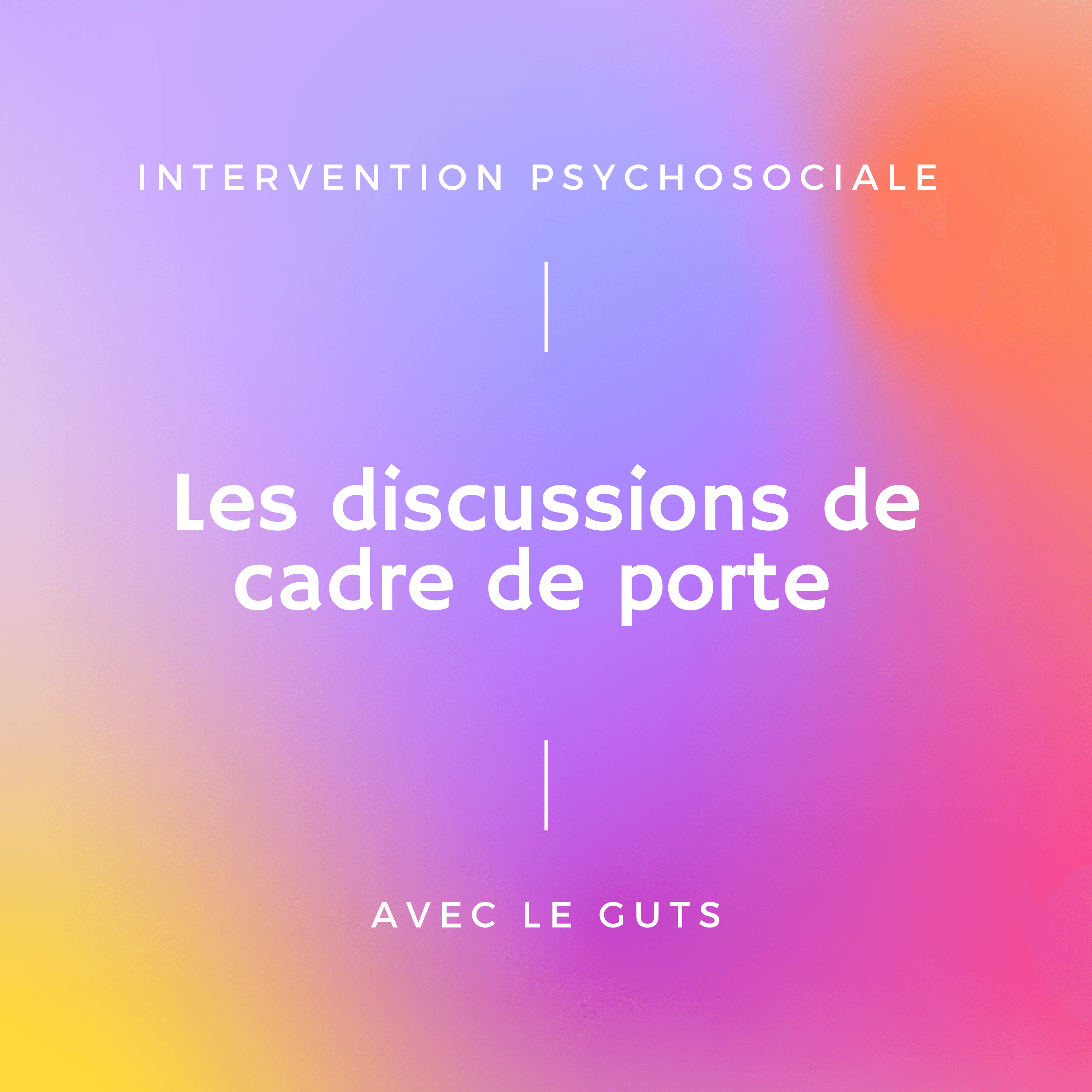 Les discussions de cadre de porte