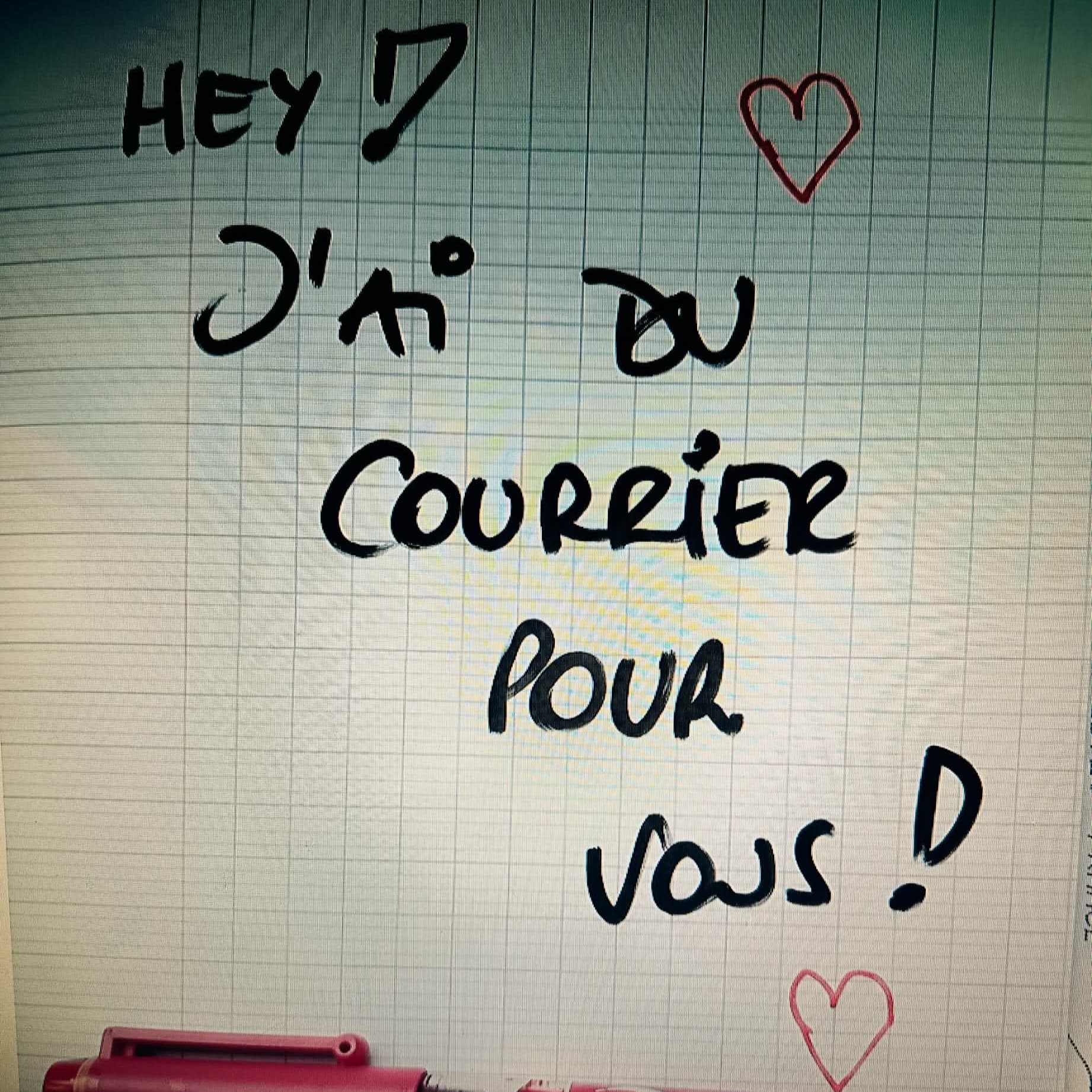 Hey! J'ai du courrier pour vous !